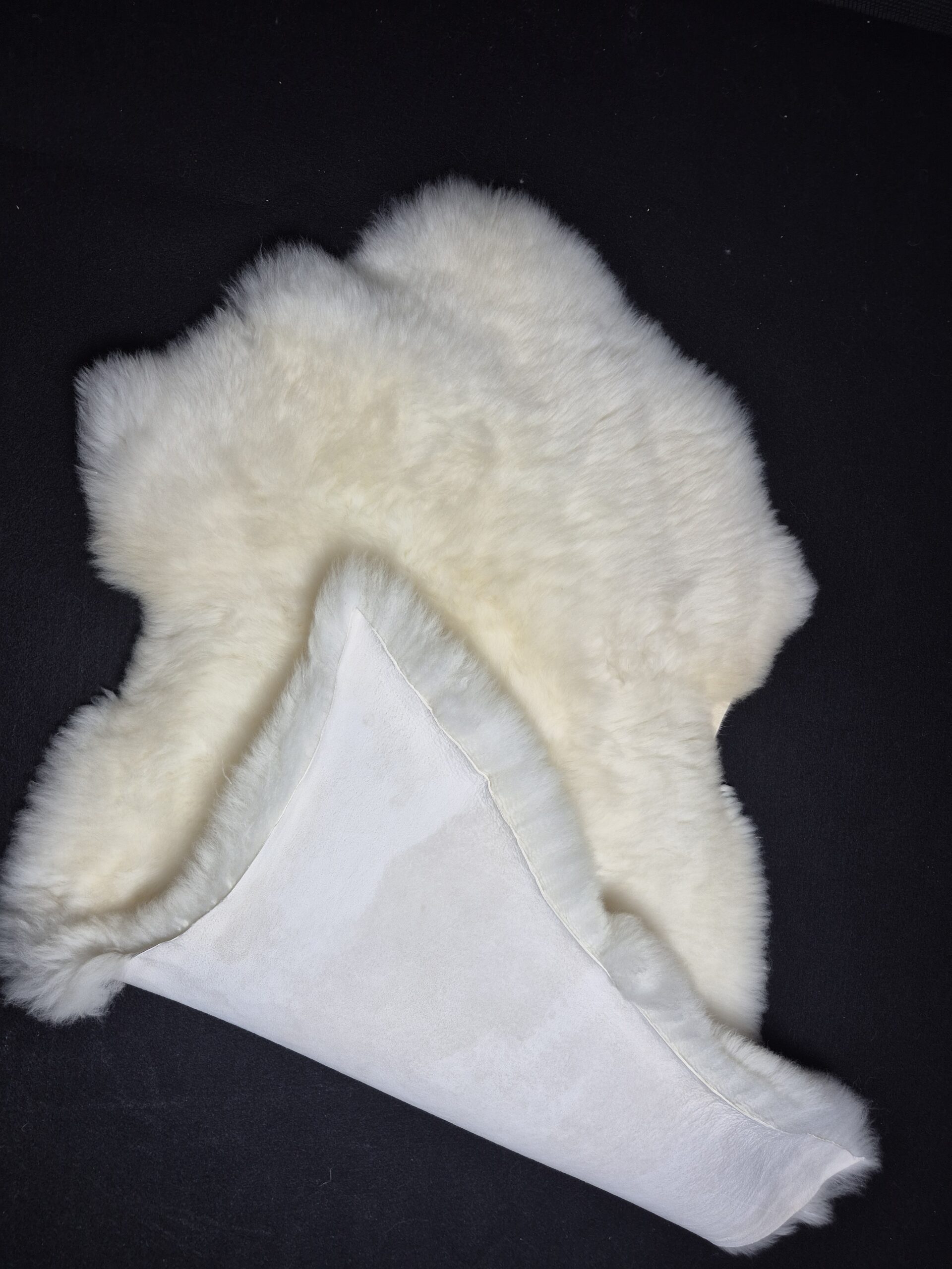 Skóra Owcza - Biała/Ecru - Naturalna