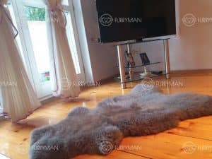 Naturalna Skóra Owcza - Szara