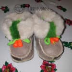 Buciki góralskie - niemowlaczki - bamboszki