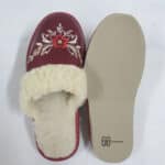 Kapcie - Damskie- Czerwone - Góralskie - Ocieplane