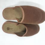 Kapcie - Męskie - Brązowe- Ocieplane