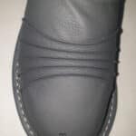 Kapcie - damskie - granatowe -fałdki