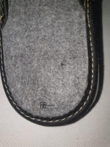 Kapcie - Męskie - Szaro - Granatowe - Filc