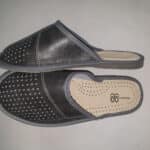 Kapcie - Męskie - Szare - Ciemne