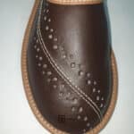 Kapcie - Męskie - Brązowe - Ciemne - Ocieplane