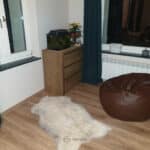 Skóra Owcza - Unikat - Naturalna - Biało Szara