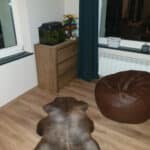 Skóra Owcza - Unikat - Naturalna - Brązowo Biała