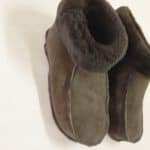 Bambosze Skórzane - Kapcie Góralskie - Czarne