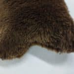 Poduszka - Ozdobna - Skóra Owcza - Naturalna - Brąz