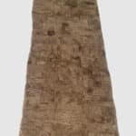 Narzuta ze ścinek - mozaika - brązowa - skóra owcza naturalna