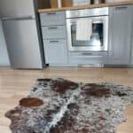 Skóra bydlęca czerwona - Plamiasta