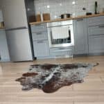 Skóra bydlęca czerwona - Plamiasta