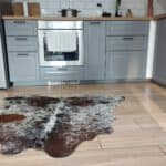 Skóra bydlęca czerwona - Plamiasta