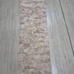 Narzuta ze ścinek - mozaika - jasna- skóra owcza naturalna