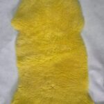 Naturalna Skóra Owcza - żółta