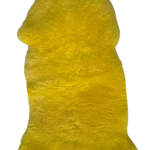 Naturalna Skóra Owcza - żółta
