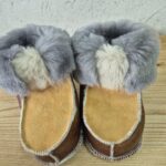 Buciki góralskie naturalna wełna - niemowlaczki - bamboszki niechodki rozmiar 25 EU