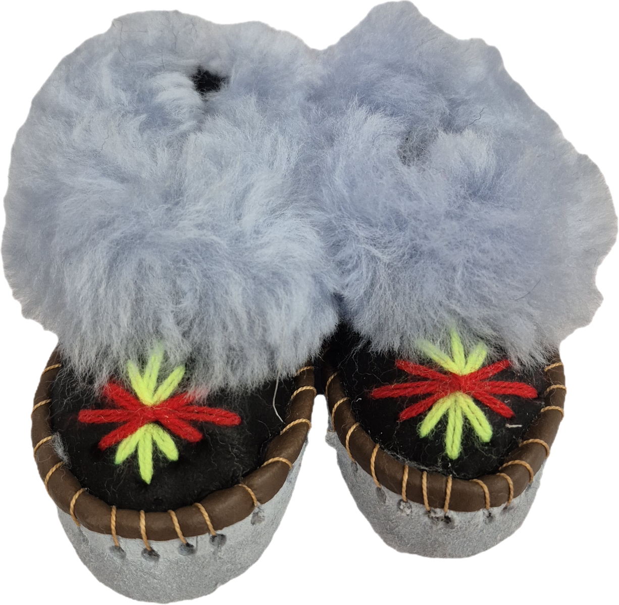 Bambosze Dziecięce Zakopianki, Kapcie Wysokie, Wełna Owcza, Ciepłe