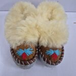 Bambosze Dziecięce Zakopianki, Kapcie Wysokie, Wełna Owcza, Ciepłe