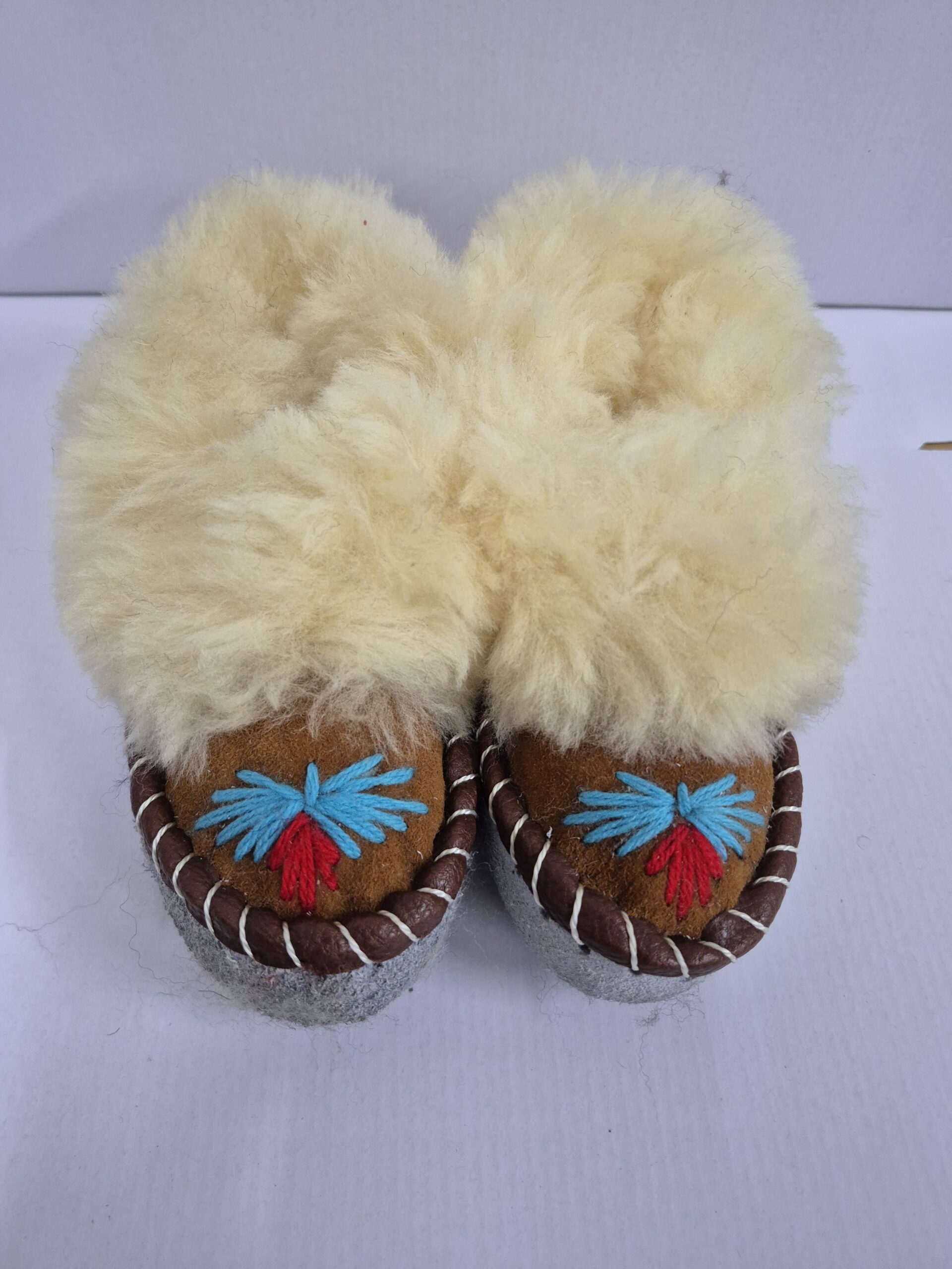 Bambosze Dziecięce Zakopianki, Kapcie Wysokie, Wełna Owcza, Ciepłe