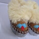 Bambosze Dziecięce Zakopianki, Kapcie Wysokie, Wełna Owcza, Ciepłe