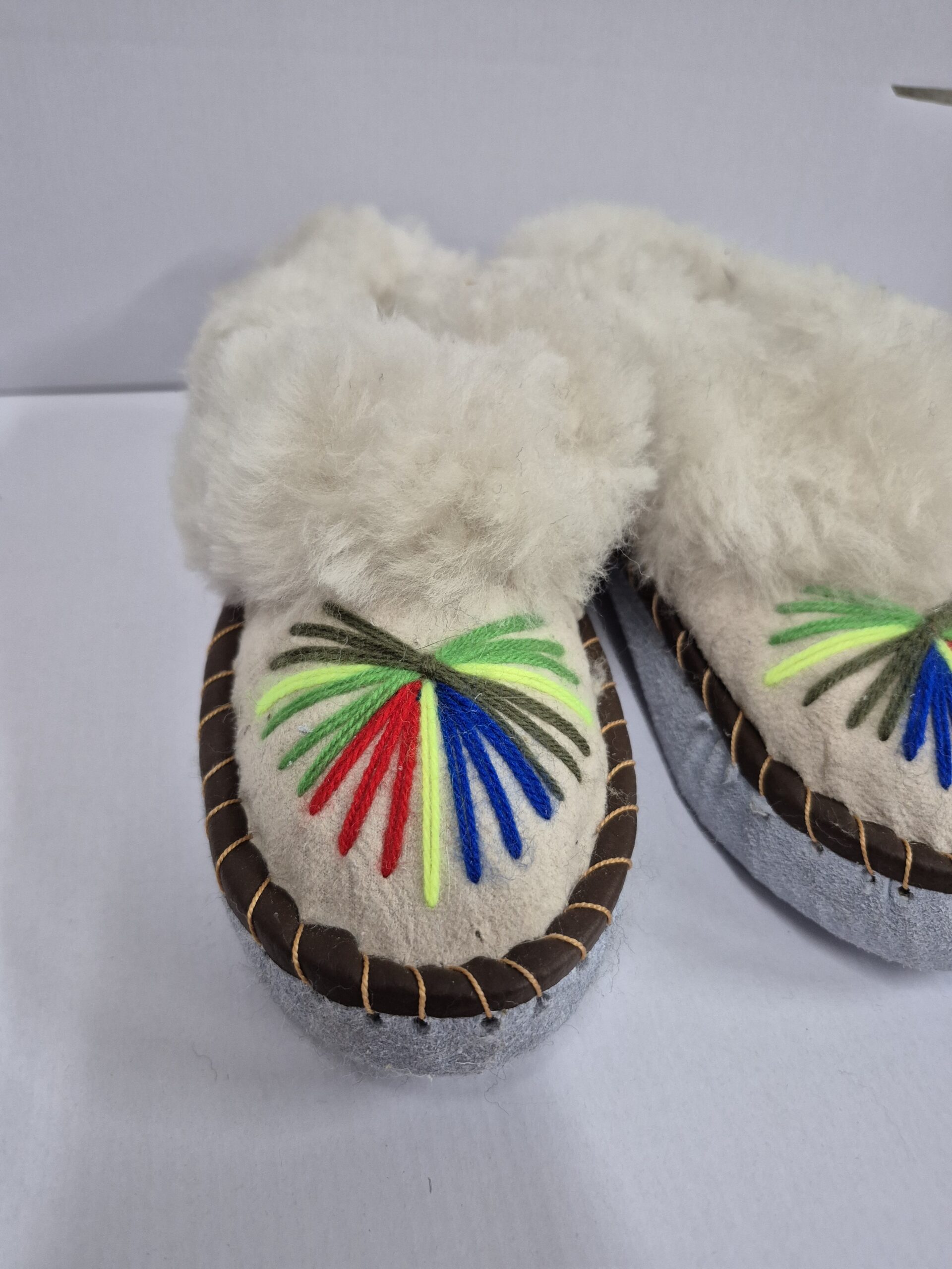 Bambosze Dziecięce Zakopianki, Kapcie Wysokie, Wełna Owcza, Ciepłe