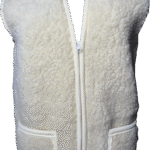 Kamizelka Wełniana 100% Owcza Wełna – Biała | Unisex