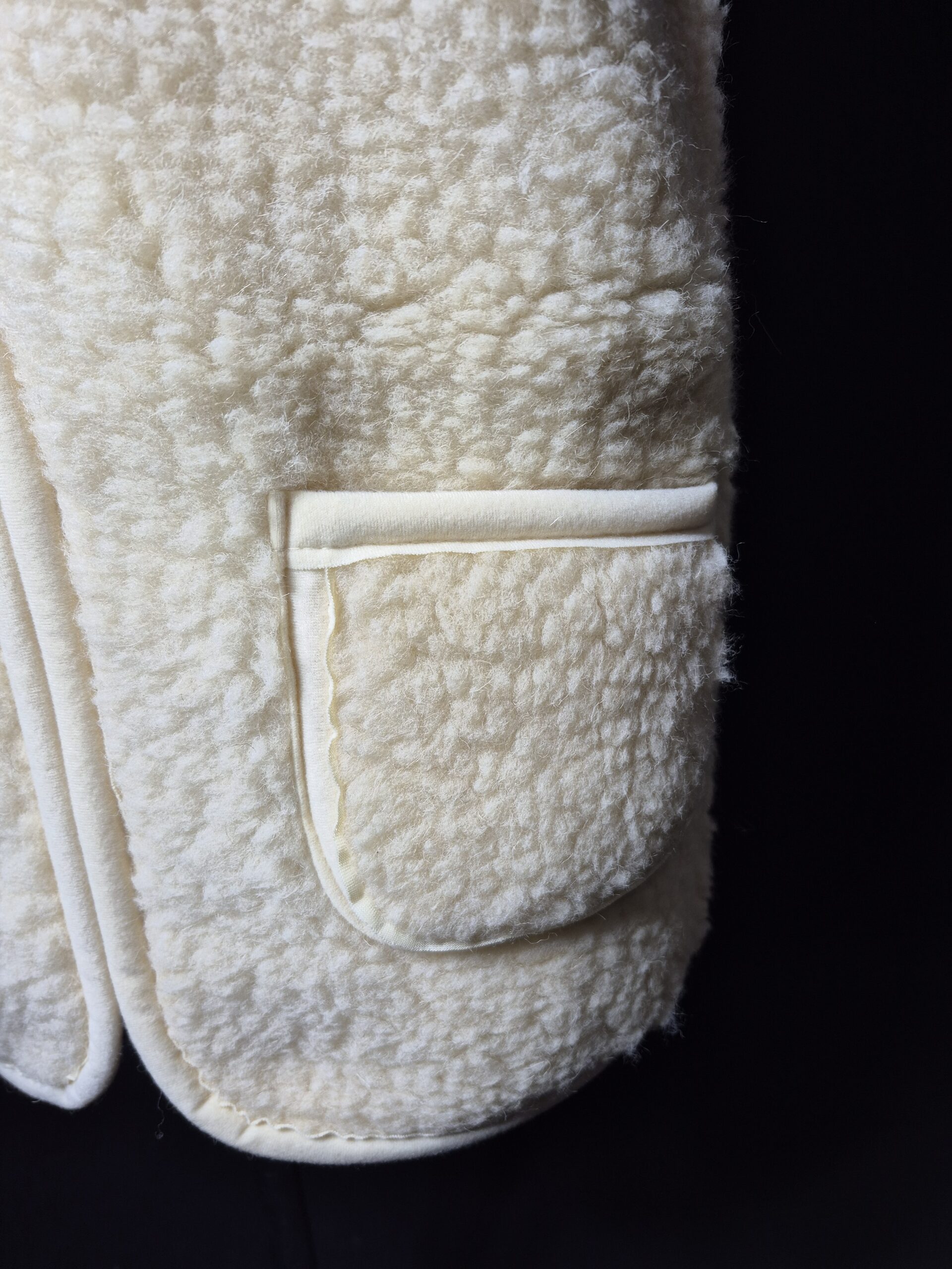 Kamizelka Wełniana 100% Owcza Wełna – Biała