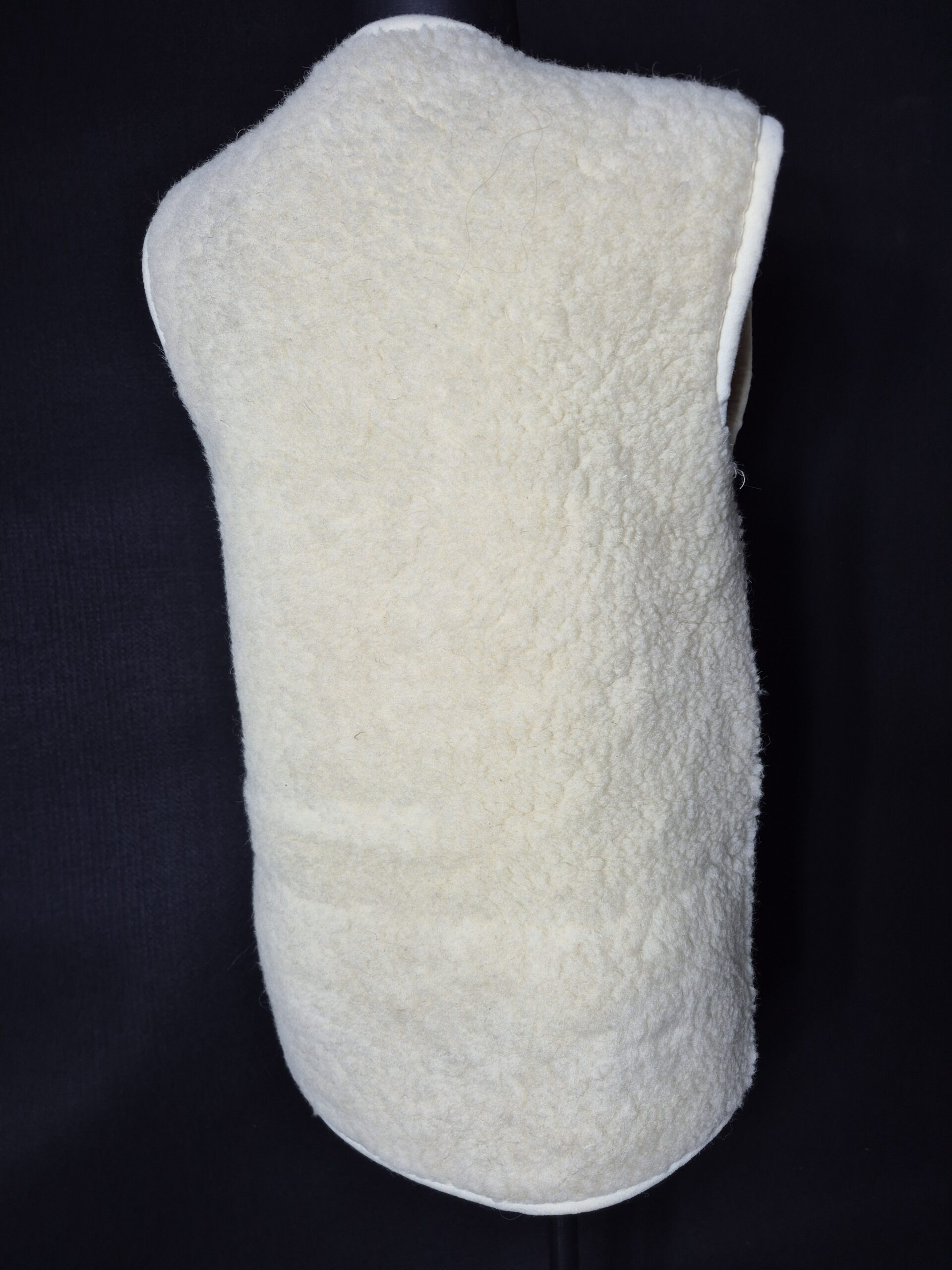 Kamizelka Wełniana 100% Owcza Wełna – Biała