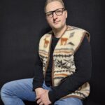 Kamizelka w Renifery Wełniana 100% Owcza Wełna – Świąteczna | Unisex