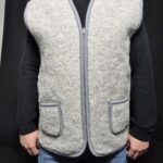 Kamizelka Wełniana 100% Owcza Wełna – Szara