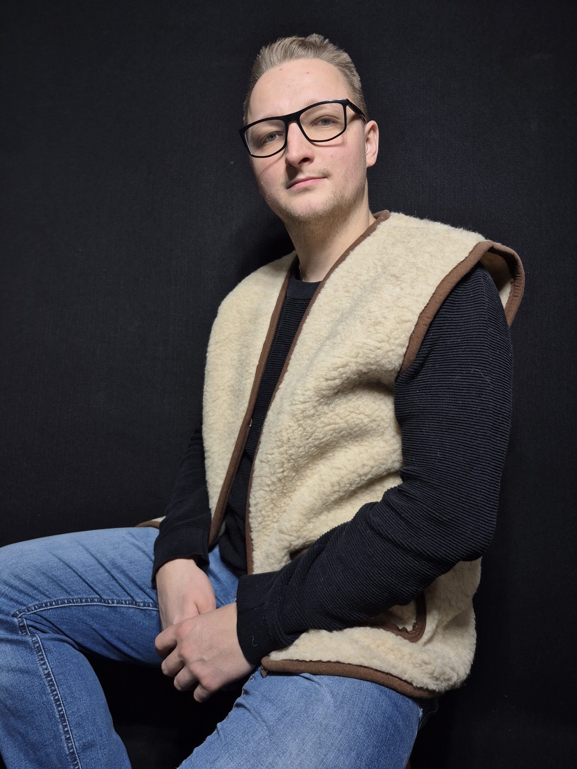 Kamizelka Wełniana 100% Owcza Wełna – Beżowy | Unisex