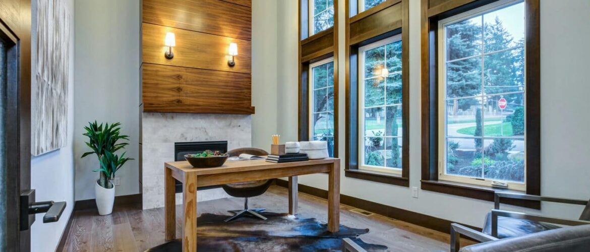 dywan ze skóry bydlęcej w salonie