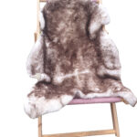 Skóra Owcza - Muflon - Naturalna - Kasztanowy - krótki włos