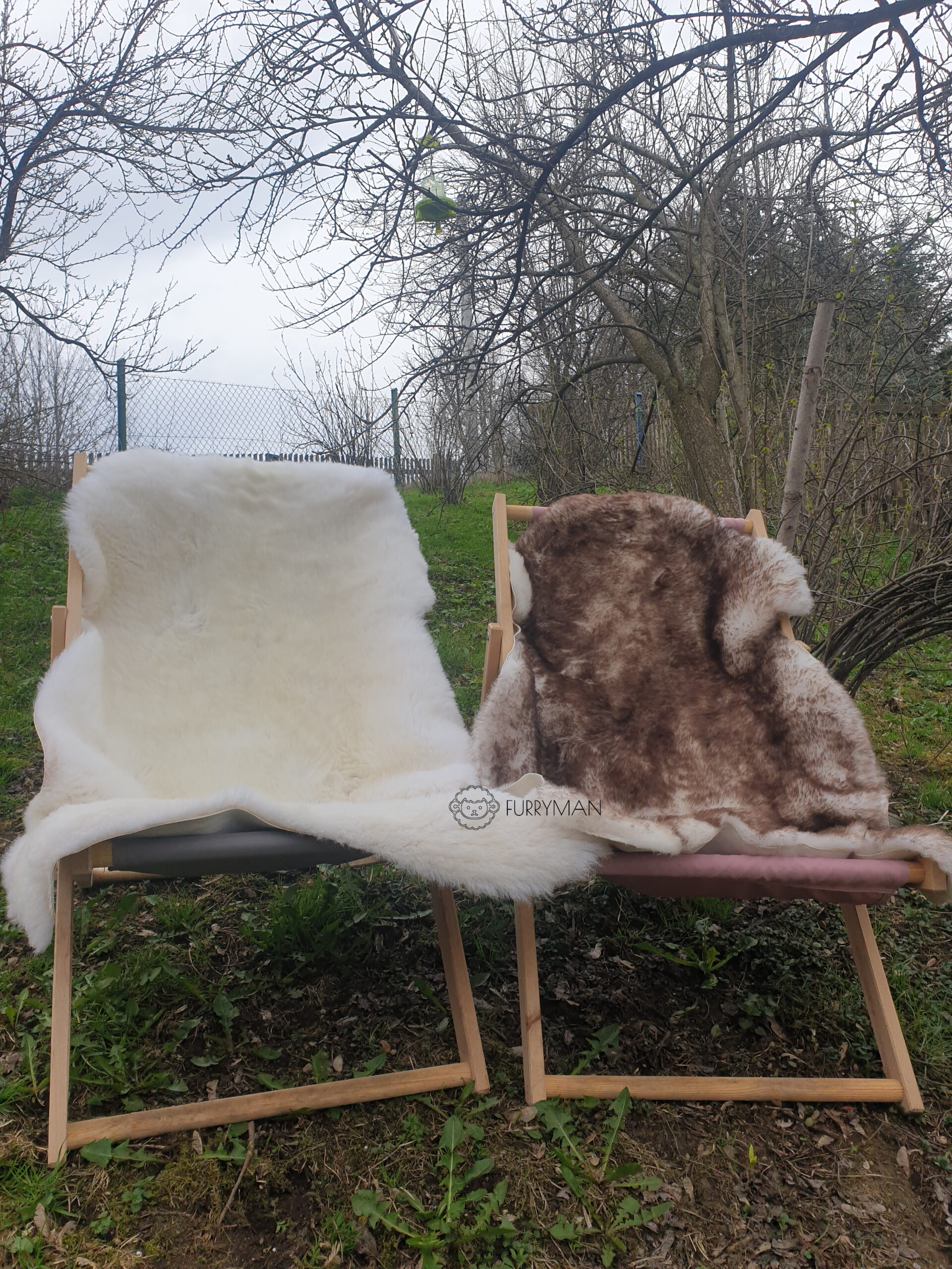 Skóra Owcza - Muflon - Naturalna - Kasztanowy - krótki włos