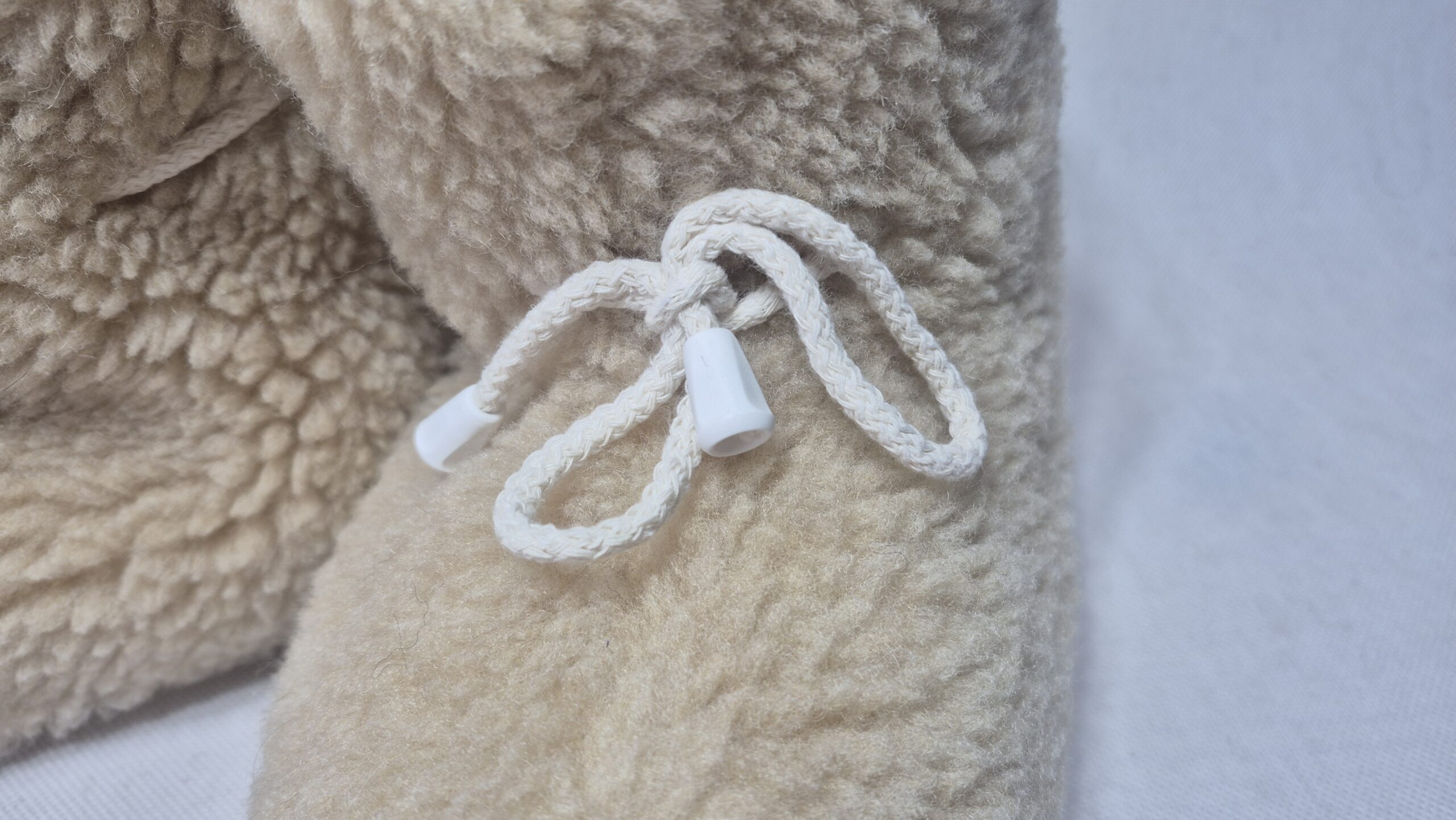 Bambosze Wełniane 100% Wełna Owcza – Beżowe - Antypoślizgowe