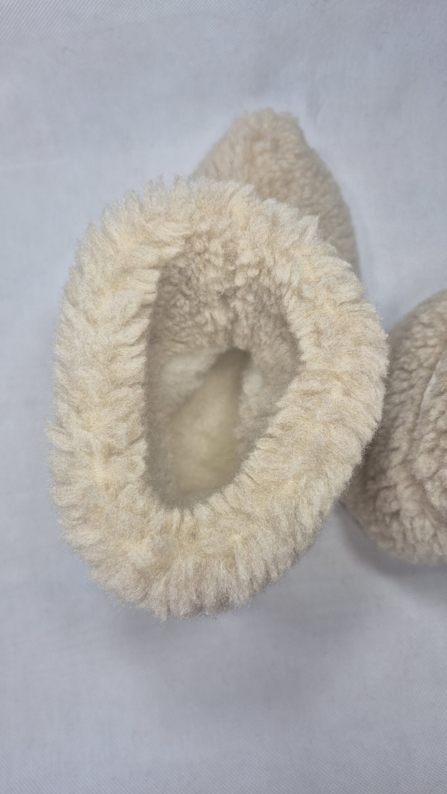 Bambosze Wełniane 100% Wełna Owcza – Beżowe - Antypoślizgowe