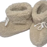 Bambosze Wysokie 100% Wełna Owcza – Beżowe - Antypoślizgowe